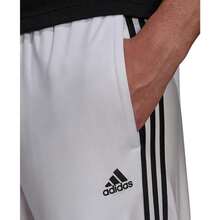 Adidas Pantalones jogger de estilo novio para hombres - Blanco/Negro - Ver 6