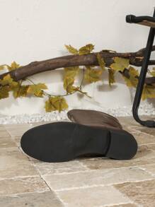 Modische knöchelhohe Stiefel für Damen, schwarze Stiefel mit seitlichem Reißverschluss, runde Zehenpartie, dicker Absatz, vielseitig und bequem als Winter Reitstiefel