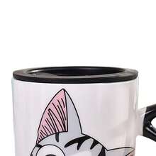 Taza Para Café Lindo Gato Gatito Chi De Cerámica Con Tapa - Multicolor - Ver 6