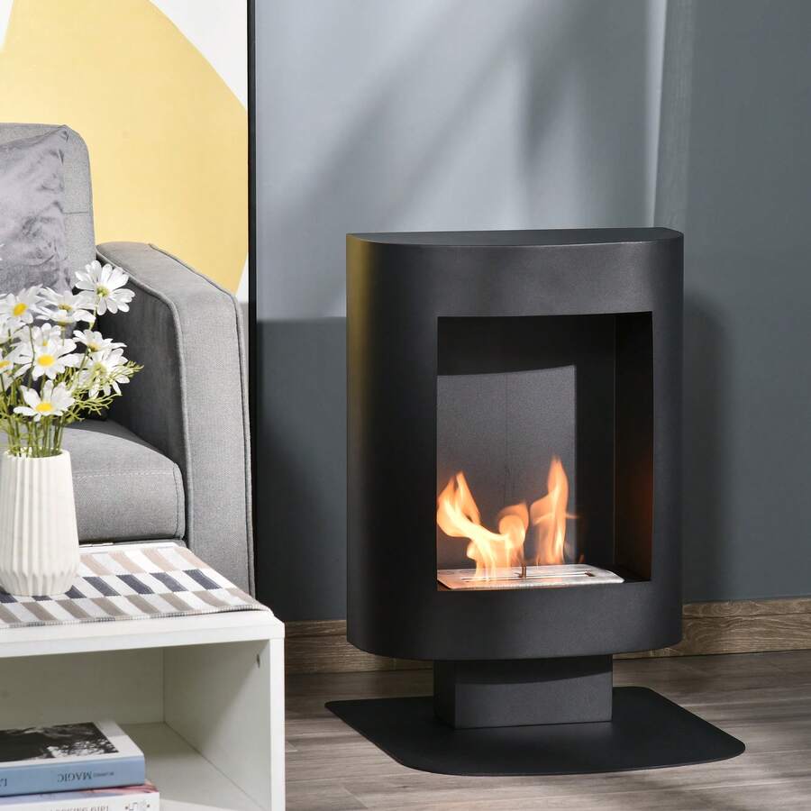 HOMCOM Fireplaces - Black - View 1
