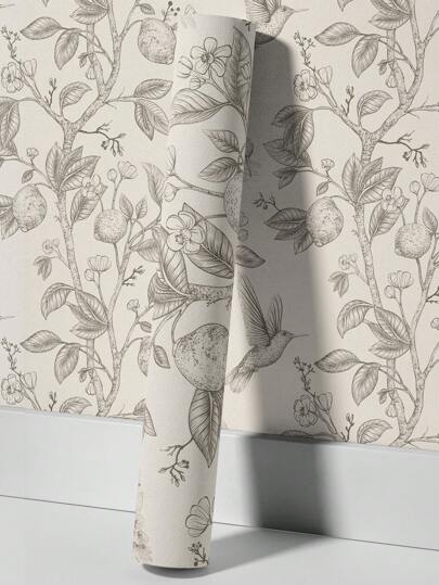 Hummingbird Lemon Tree Peel Stick Wallpaper 44.96cm 6.5/9.8' Removable, Waterproof Vinyl Mural Elegante Home view 3