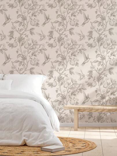 Hummingbird Lemon Tree Peel Stick Wallpaper 44.96cm 6.5/9.8' Removable, Waterproof Vinyl Mural Elegante Home view 8