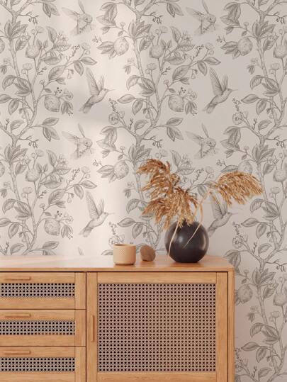 Hummingbird Lemon Tree Peel Stick Wallpaper 44.96cm 6.5/9.8' Removable, Waterproof Vinyl Mural Elegante Home view 7