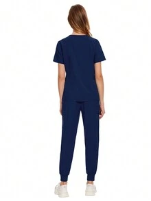 Scrubs Women Beauty SPA Uniform Pet Clinic Store Veterinary Dentistry Work Clothes Set Nurse Scrubs Set Soft Hospital Uniform