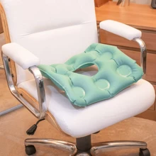 Square Egg Crate Orthopedic Pillow With Hole 2 In 1 Water And Inflatable - Nước xanh - Xem 2