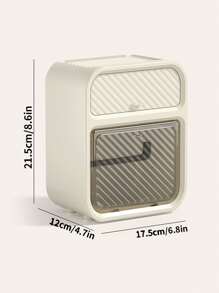 1pc Wallmount Waterproof Bathroom Tissue Box, Multi-Functional Paper Towel Holder For Kitchen Home Bathroom Decor Bathroom Organizer Fall Decor Back To School - Multicolor - View 3