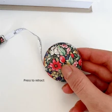 1pc 2m/78.74in Soft Tape Measure, Retractable Ruler For Sewing, Body, Waist Measurement, Mini Cloth Measuring Tape