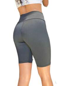 WOMEN'S PLUS SIZE BERMUDA SHORTS WITH ZERO TRANSPARENCY AND REINFORCED STITCHING - Negro - Ver 2