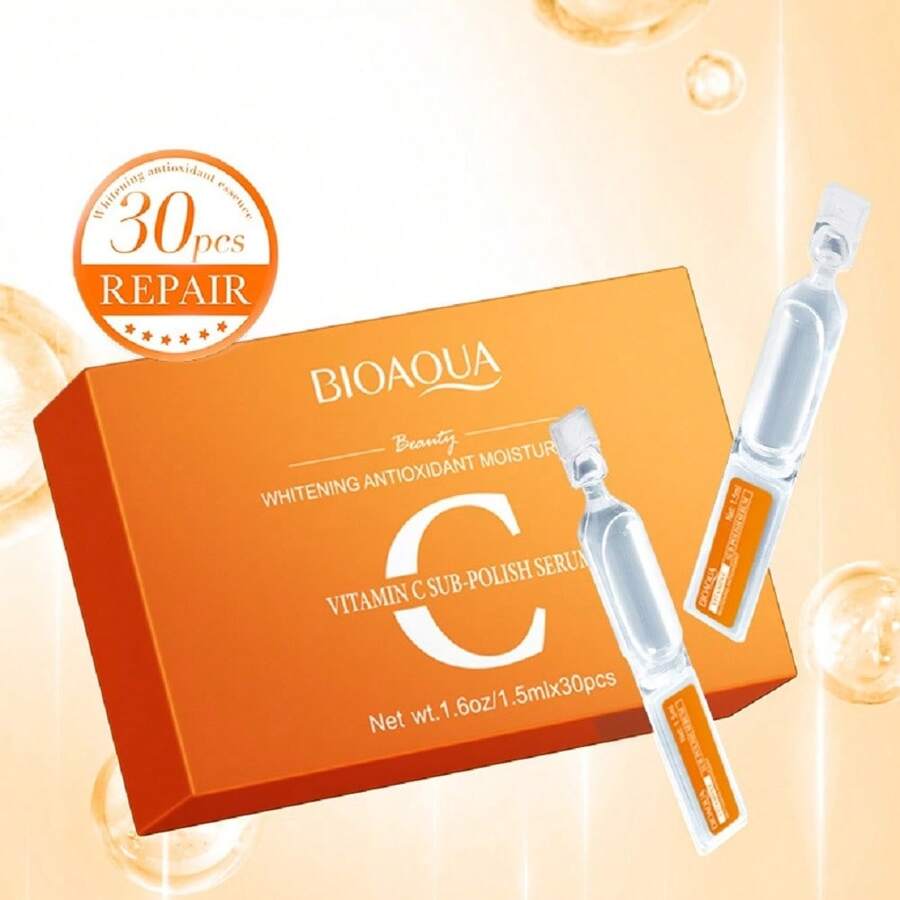 BIOAQUA 30 件/套视黄醇/维生素 C/透明质酸精华，抗皱修复保湿精华，收缩毛孔保湿面部精华 - 适用于干燥、粗糙和皱纹皮肤，提亮日常护肤 - 無色 - 查看 1