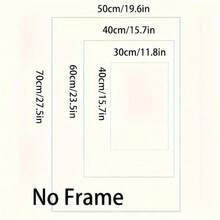 1 Bức Tranh Người Tuyết Không Khung Nghệ Thuật Giáng Sinh, Thủ Công Trang Trí Tường & Văn Phòng - Nhiều màu - Xem 4