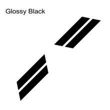 Car Double Bar Hood Mudguard PVC Decals Graphics Stripes Sport Vinyl Decal For Mustang GT500 GT350 GT Auto Accessories
