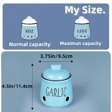 1 Peça Caixa de Armazenamento de Alho, Caixa de Armazenamento de Alho de Cerâmica, Recipiente de Armazenamento de Alho para Bancada, Jarra de Alho de Cerâmica com Tampa de Bambu, Tigela de Armazenamento de Legumes para Bancada, Lata de Armazenamento de Alho com Ventilação, Decoração de Cozinha Estilo Rústico, Utensílios de Cozinha