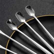 5pcs/Set Stainless Steel Candle Wax Mixing Spoons - 6.69 Inch Long Handle, Convenient For Melting And Making Candle Wax Molds