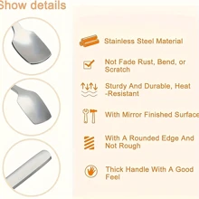 5pcs/Set Stainless Steel Candle Wax Mixing Spoons - 6.69 Inch Long Handle, Convenient For Melting And Making Candle Wax Molds