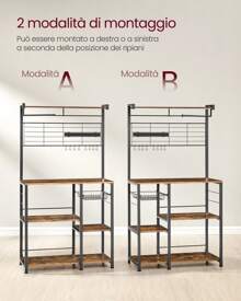 VASAGLE Baker's Racks - Tabac - Voir 4