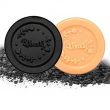 Living And Home Facial Cleansing Soap Bars 2 Pcs Moisturizing Charcoal Soap,Hand Soap Bar Set,Body Soap Rocks Set,Body&Hand Scented Soap Bars,Natural Soap For Men & Women, Gift Set For Birthday,Christmas,Party - Style 1 - View 6