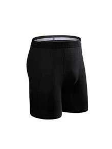 1 quần đùi dài cho nam Quần lót nam gợi cảm Quần lót nam thể thao Quần lót nam Quần short chữ cái Dây thun Quần lót nam - màu đen - Xem 6