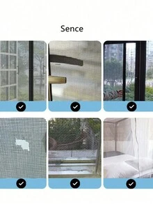 1roll Self Adhesive Window Screen Repair Tape, Anti-Insect Net Hole Reparing Patch, Suitable For Dorm Door/ Curtain Screen/ Net Repair, Strong Adhesive Window Screen Repair Tape, Fix Tear And Bug-Proof Net - Multicolor - View 4