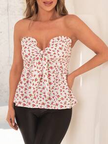 Women's Asymmetric Blouse With Modern Diagonal Beak, New Fashion Promotion - 白色 - 查看 4