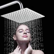 1pc Stainless Steel High Pressure Showerhead, Reinforced Anti-Explosion Shower Head For Bathroom - Multicolor - View 1