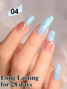 XEIJAYI 6pcs Shell Pearlescent Gel Nail Polish, Semi-Permanent & Soak Off, Led Art Tools For Home & Manicure Salon Use, Women Gift For Home Salon - Nhiều màu - Xem 4