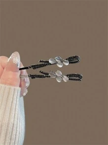 1 peça elegante presilha de cabelo de liga de zinco deusa, design minimalista da moda, franjas e presilhas de cabelo laterais, presilhas de cabelo, presilhas de cabelo
