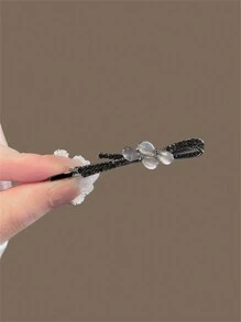 1 peça elegante presilha de cabelo de liga de zinco deusa, design minimalista da moda, franjas e presilhas de cabelo laterais, presilhas de cabelo, presilhas de cabelo
