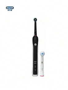 Oral B Pro4000 3D Clean 充电式电动牙刷 1 个刷柄 + 1 个电源 + 2 个刷头，小圆刷头，4 种刷牙模式，压力传感器，IPX7 防水，情侣牙刷，适合男朋友、女朋友的礼物 - 多色 - 查看 10