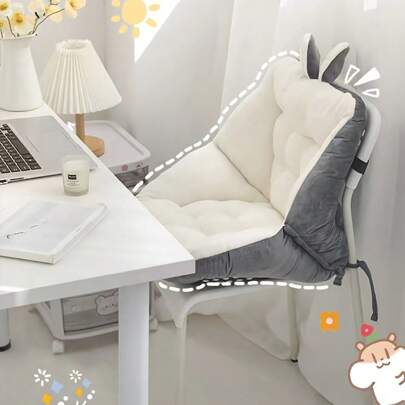 وسادة مقعد شبه مغلقة فائقة الراحة - وسائد الظهر والمقعد للدعم والاسترخاء النهائي - متوفرة بحجمين، 15.7"*17.7"*15.7"، وسادة سميكة لمسند ظهر كرسي الطالب والمكتب، لوازم المدرسة والمكتب