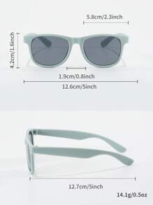 12 件复古方形眼镜，适合男孩女孩儿童，个性化便携式时尚装饰眼镜，夏季泳池海滩派对毕业生日礼物 - 12副 - 查看 6