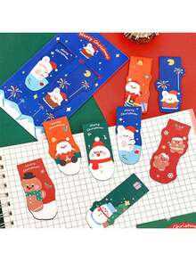 8 件装磁性书签、新年书签、新年礼物、儿童礼物、阅读工具、书页、书标签、标记用品、夜间阅读用品、畅销书签、家居用品、斋月礼物、斋月文具、新年礼物、新年文具、新年礼物、2025 年最新款式、孩子们最喜欢的东西、提高孩子的学习和阅读能力、父母和长辈给孩子的最佳奖励 - 多色 - 查看 4