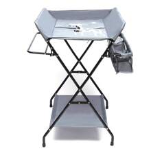 Baby Folding Changing Table Massage Table With 3 Compartments Max 15kg Grey--80 * 63 * 96cm - Grey - View 6