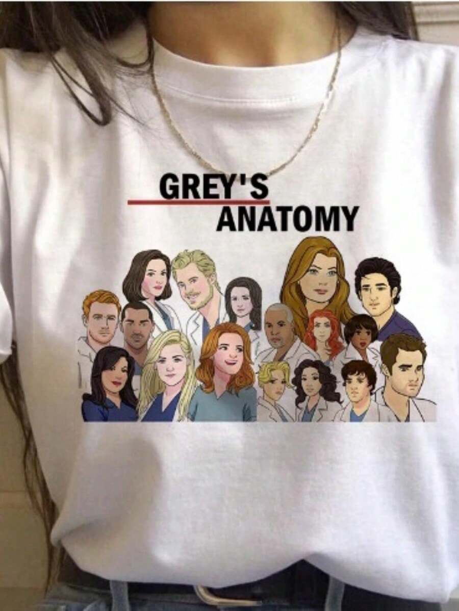 Print Unisex T-Shirt - 白色 - 查看 1