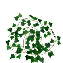 KIT 1/2/5 Pcs Artificial Plant Foliage Chain Hanging 2M - Green - View 4