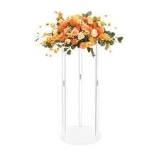 10 Pcs Wedding Acrylic Flower Vases Clear Flower Stand Set Elegant Wedding Centerpieces Table Top Decorations Column Flower Stand For Lawn Wedding Hotel Hall Event Party Decor