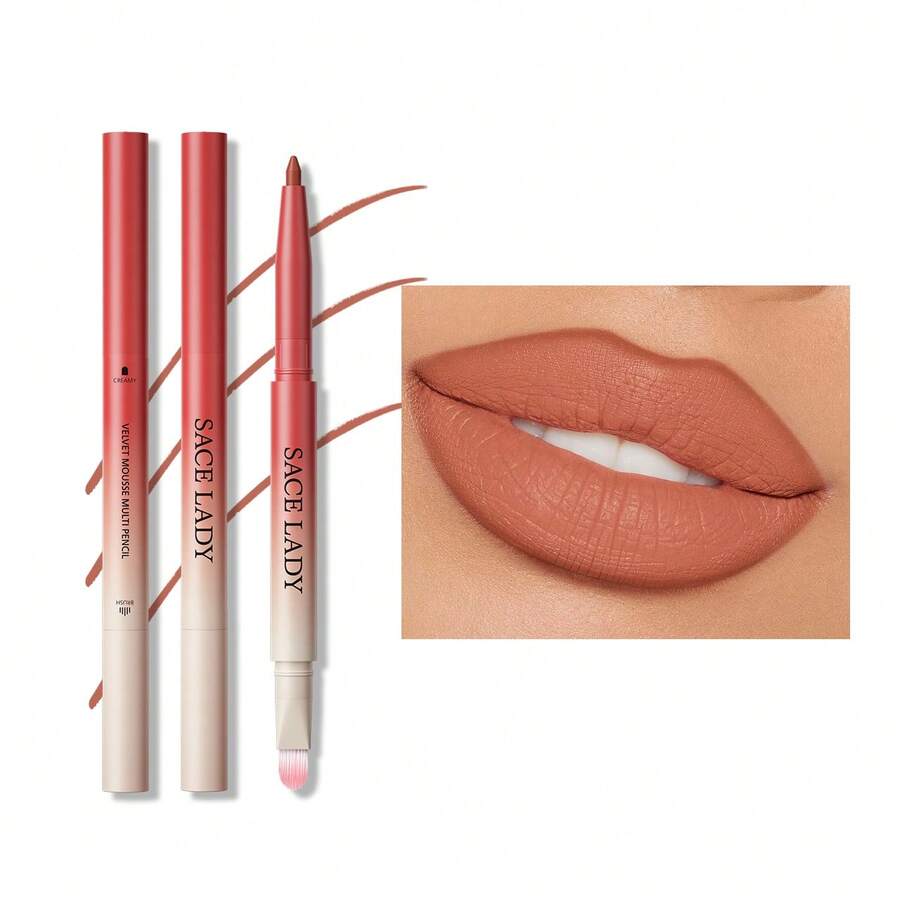 Sace Lady Delineador De Labios Plump Mate Impermeable Maquillaje - 02 - Ver 1