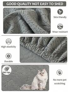 1 Pc Mint Hat Sofa Cover Cloth Sofa Cover All Inclusive Set Anti Cat Scratch Simple Elastic Universal Sofa Cover - Dark Grey - View 6