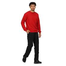Regatta Mens Pro Crew Neck Sweatshirt (Classic Red) - Red - View 3