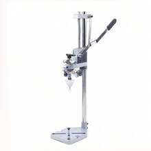 SHZICMY Manual Bottle Pressure Beer Filling Machine Liquid Beer Filler Stainless Steel - 銀色 - 查看 5
