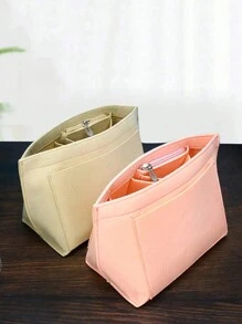 Túi đựng đồ nhiều ngăn L1PC, Túi đựng đồ trang điểm có khóa kéo bằng vải nỉ, Túi đựng đồ du lịch nhẹ, Túi đựng đồ du lịch có nhiều ngăn Túi đựng đồ dùng học tập Quà tặng giáo viên Phụ kiện cho giáo viên khi trở lại trường - Nhiều màu - Xem 2