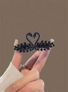 1 peça de grampo de cabelo com design de cisne estilo coreano, grampo de mola em liga de zinco, elegante e moderno, acessório de cabelo versátil adequado para pessoas de 14 a 35 anos, uso diário, festa, essencial, grampo de garra plano, grampos de garra, grampos para cabelo, deslizador de cabelo, garras de cabelo