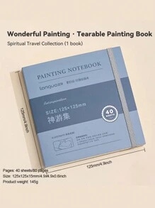 1 Pc Languo Cotton Pulp Drawing Book,Portable Storage Thickened Tearable Blank Anime Sketch Paper Character Notebook Beginner Illustrated Ideal Gift Choice Back To School Essentials 2026 Art Supplies Stationery Card Drawing Tools
