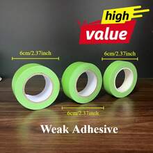 Weakly Adhesive Washi Paper Leaves No Adhesive Marks When Torn By Hand - Green - View 3