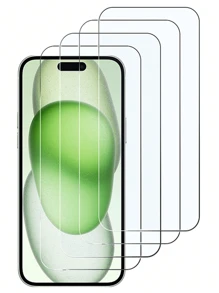 4 片防刮钢化膜适用于 6/7/8/XR/X/XS/11/12/13/14/15/15Pro/15 Plus/15 Pro Max/16/16 Plus/16 Pro/16 Pro Max/Plus/Mini 生日、家人、朋友礼物钢化玻璃、手机屏幕保护膜、手机配件防水防震防摔防摔防指纹全覆盖 - 無色 - 查看 30