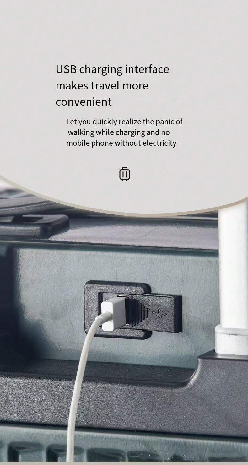 18" Carry On Luggage Suitcase Hardside Lightweight PC Travel Suitcase