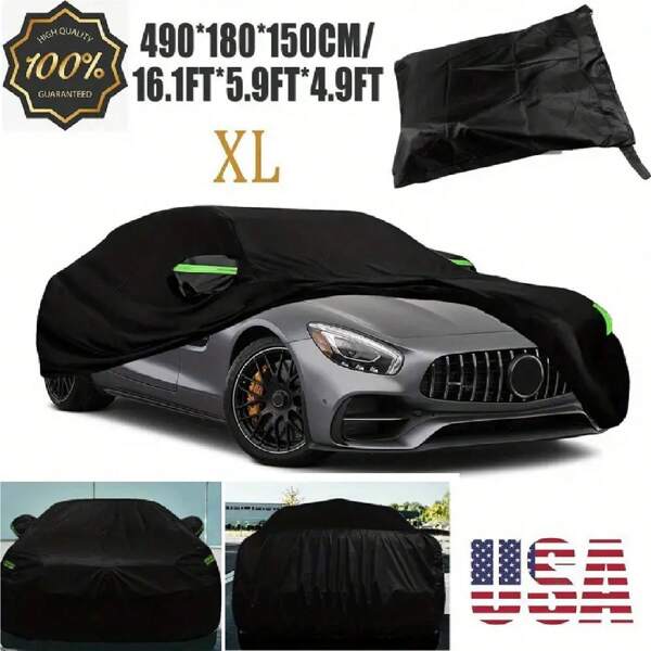 Car Cover For Automobiles All Weather Waterproof, Universal Fit Sedan Chevrolet Corvette, Fo Rd Fusion, Kia Stinger, Nissan Maxima, Buick Regal, Subaru Legacy, H Onda Accord Etc