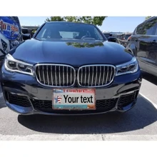 1pc Customized Metal Tin Sign Retro Car License Plate Poster Decor, 6*12in