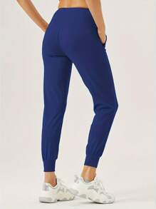 ZUTY Women's Jogger Pants High Waisted Sweatpants With Pockets Tapered Casual Lounge Pants Loose Track Cuff Leggings Workout Yoga Pants Joggers Women - 藏蓝色 - 查看 2