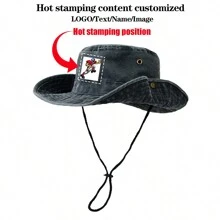 [ Tùy chỉnh ] 1 Mũ chống nắng ngoài trời tùy chỉnh dập nóng, Mũ chống nắng Unisex, Mũ chống nắng đi bộ đường dài, Mũ chống nắng chống chói - Nhiều màu - Xem 16