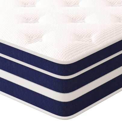 12-Inch King Queen Full Twin Size Mattress,Memory Foam And Innerspring Hybrid Mattresses Bed In A Box,Cama Queen,Medium(Not Too Plush Or Firm) ,10Inch/14Inch Thickness,Euro Top Cooling Technology Edge Support Low Motion Transfer Breathable Construction Pocket Coil CertiPUR-US